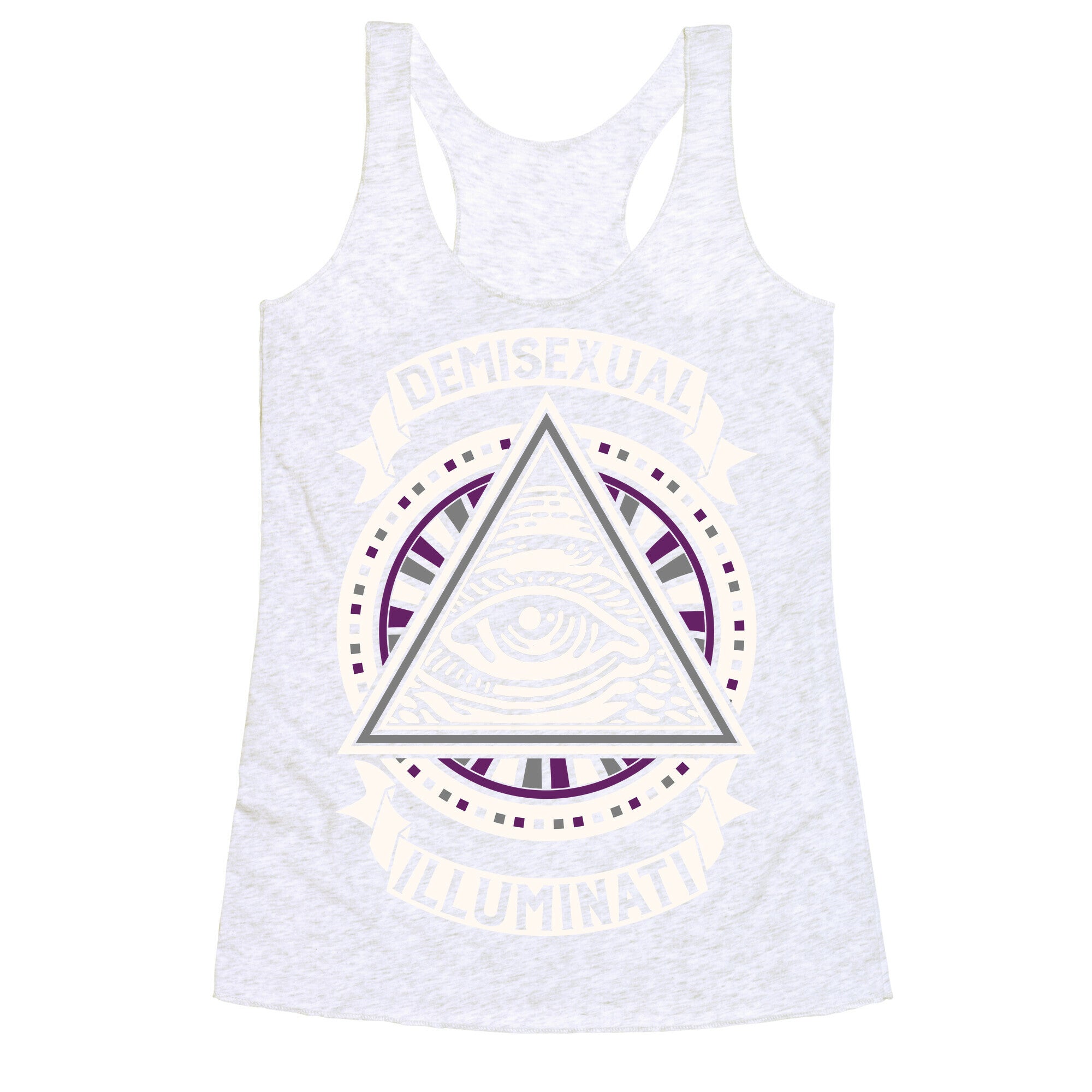 Demisexual Illuminati Racerback Tank